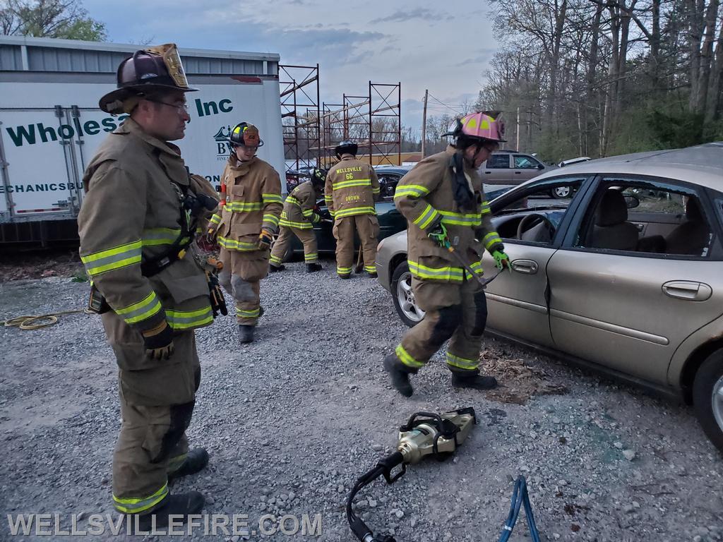 Vehicle Extrication and Rescue Training at WFC 4/20/2021 , photo by Ken Eshleman Jr. 