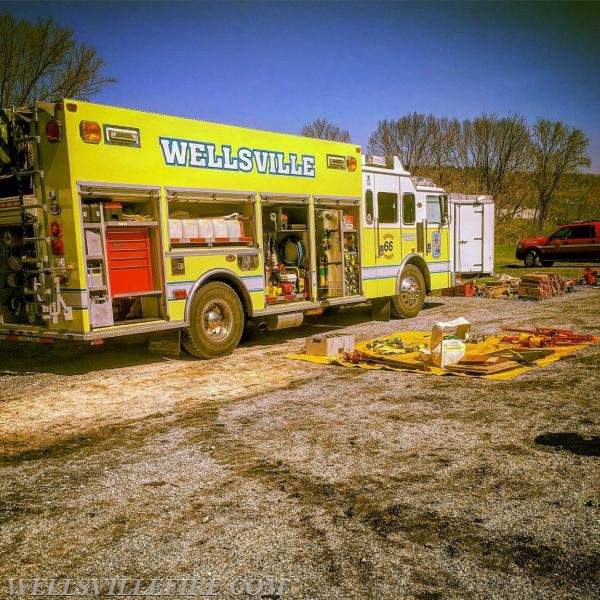 Rescue 66 assisted the York County Fire School on 4/9 & 4/10 for Vehicle Rescue Awareness Class. Photo by A. Kaylor