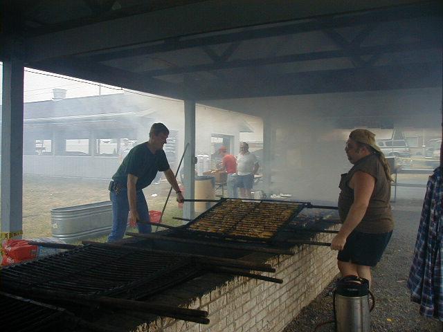 1999 Carnival - Making BBQ chicken
Craig Harlacker, Bob Miller
