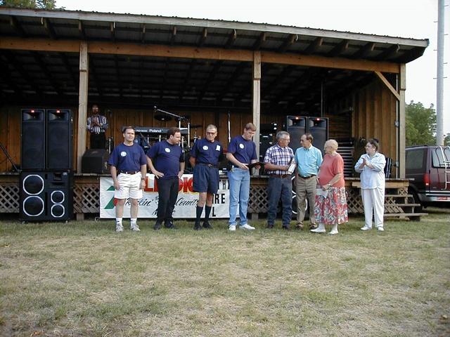 1999 Carnival
Mike Gasswint, Tim Strayer, Jim Slothower, Craig Harlacker, Harland Anderson, Robert Stoner, Evelyn Burrel, Gloria Lehr