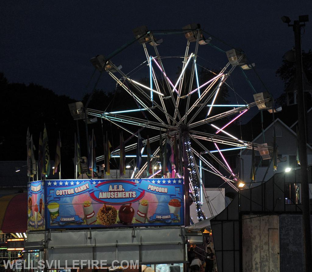 8/19/21  First day of the 80th Annual Carnival of Wellsville Fire Company. photos by curt werner